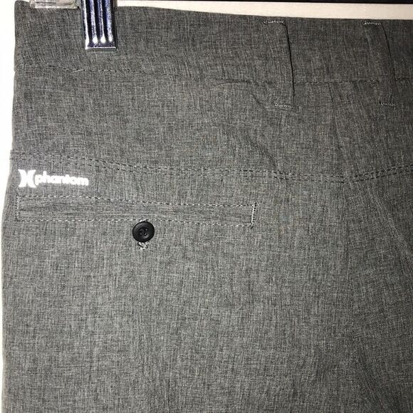 Hurley Men's Gray Heathered Flat Front  Walked Shorts Size 27 - Picture 6 of 8